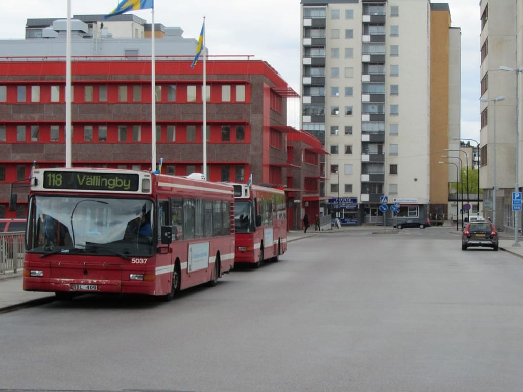 Slitbetong bussväg Vällingby
